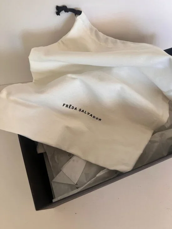 Freda Salvador Jada Square Toe Ballet Flat in Gold - Picture 10 of 10